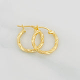 Hoop Earrings Gala 1.15g / 3/4 in Yellow Gold 18K
