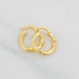 Hoop Earrings Mary 1.15g / 3/4 in Yellow Gold 18K