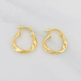 Hoop Earrings Bridget 1.05g / 3/4 in Yellow Gold 18K