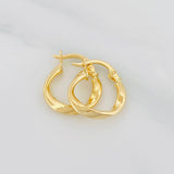 Hoop Earrings Bridget 1.05g / 3/4 in Yellow Gold 18K