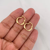 Hoop Earrings Bridget 1.05g / 3/4 in Yellow Gold 18K