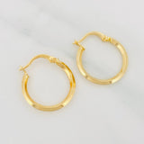 Candongas Jass 1.15g / 3/4 in Oro Amarillo 18K