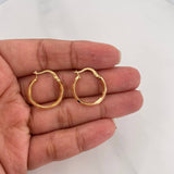 Candongas Jass 1.15g / 3/4 in Oro Amarillo 18K