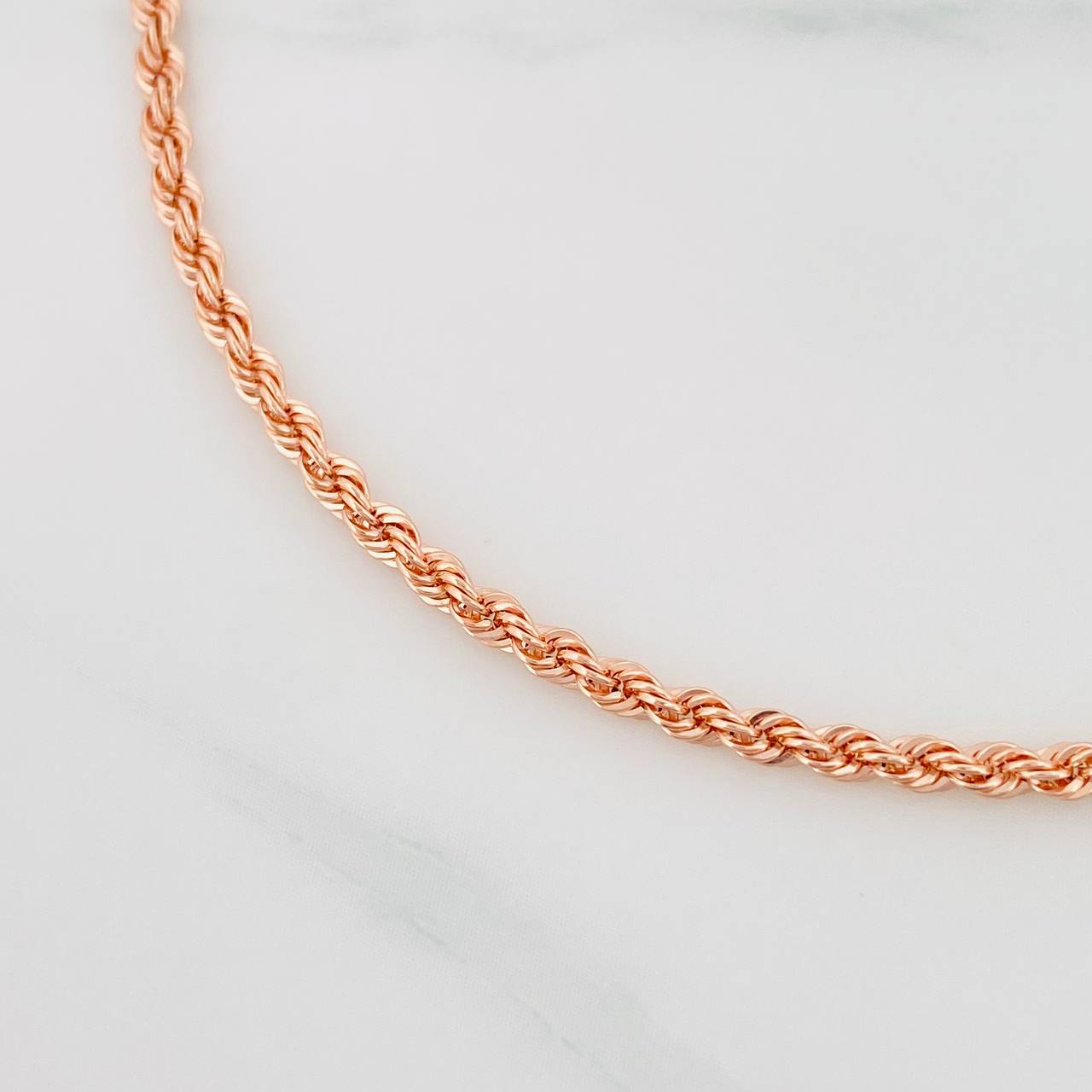 Pulso Lazo 1.55g / 7 1/2 in / 2.1mm Oro Rosa 18K