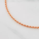 Pulso Lazo 1.55g / 7 1/2 in / 2.1mm Oro Rosa 18K