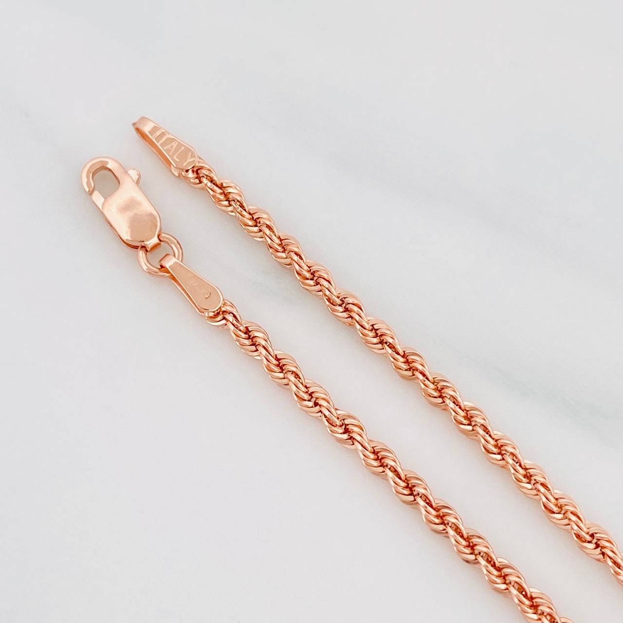 Pulso Lazo 1.55g / 7 1/2 in / 2.1mm Oro Rosa 18K