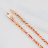 Pulso Lazo 1.55g / 7 1/2 in / 2.1mm Oro Rosa 18K