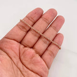 Pulso Lazo 1.55g / 7 1/2 in / 2.1mm Oro Rosa 18K