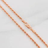 Cadena Lazo 3.75g / 24 in / 1.7mm Oro Rosa 18K