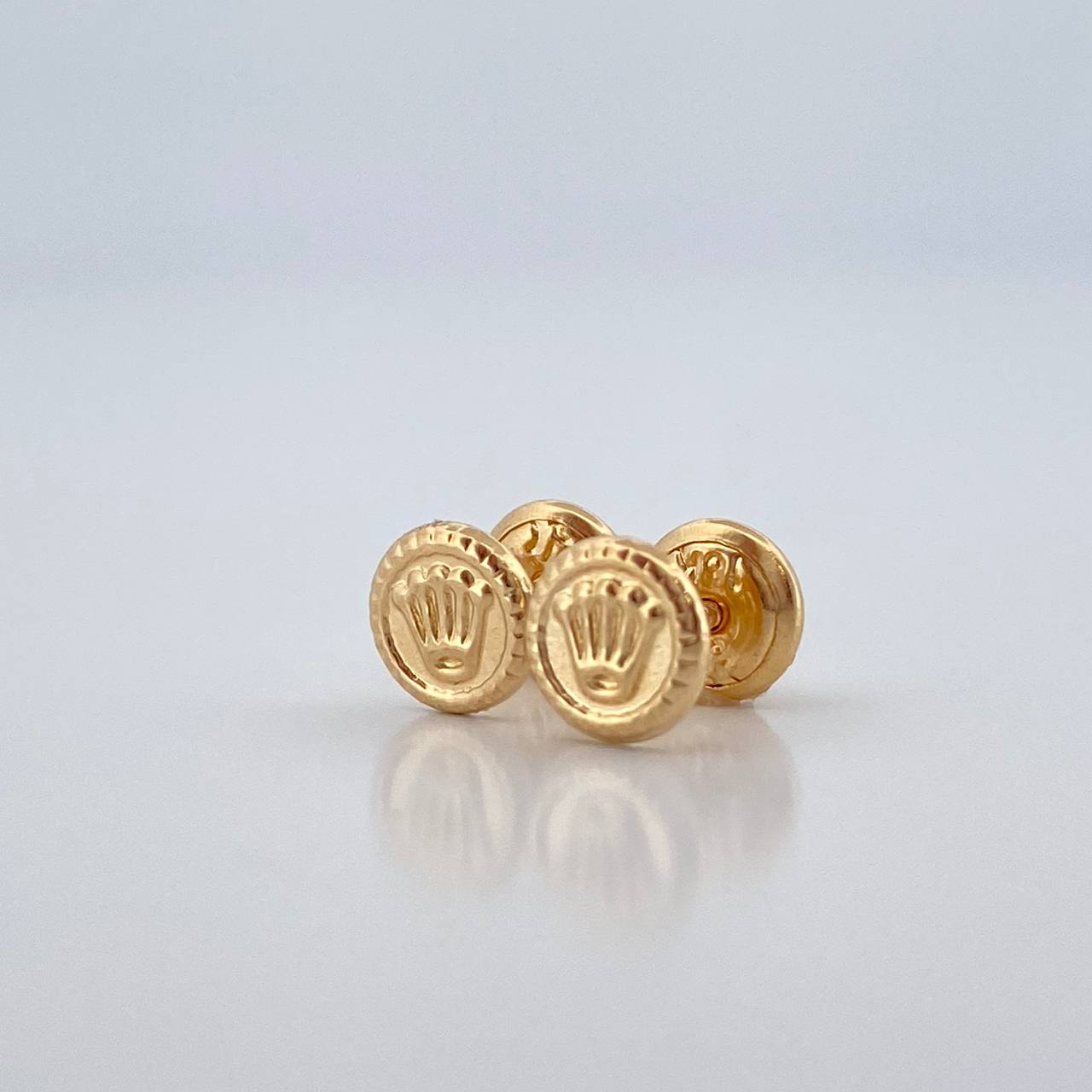 Topos Medalla Corona 0.6gr / 6.05mm Oro Amarillo 18K %