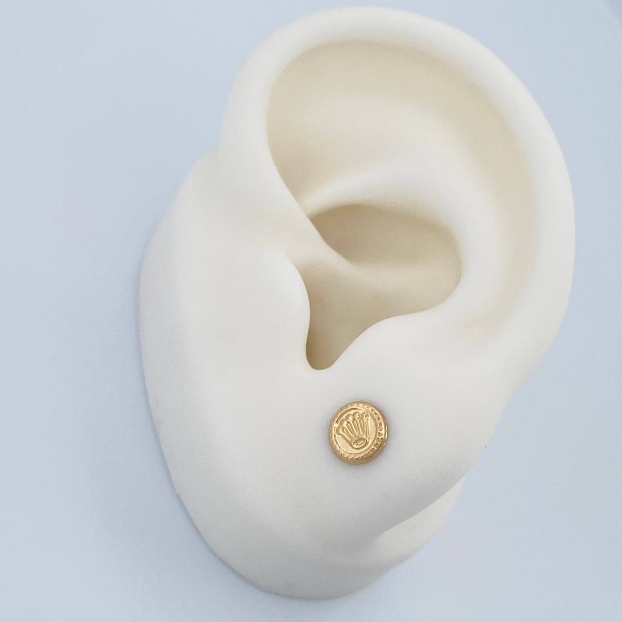 Topos Medalla Corona 0.65gr / 6.05mm Oro Amarillo 18K %