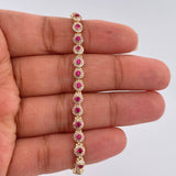 Pulso Tennis 8.45gr / 6 1/2 in / 4.26mm Oro Amarillo 18K %