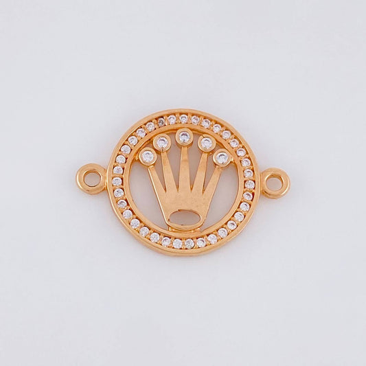 Herraje Circulo Corona 2g / 1 in Oro Rosa 18K