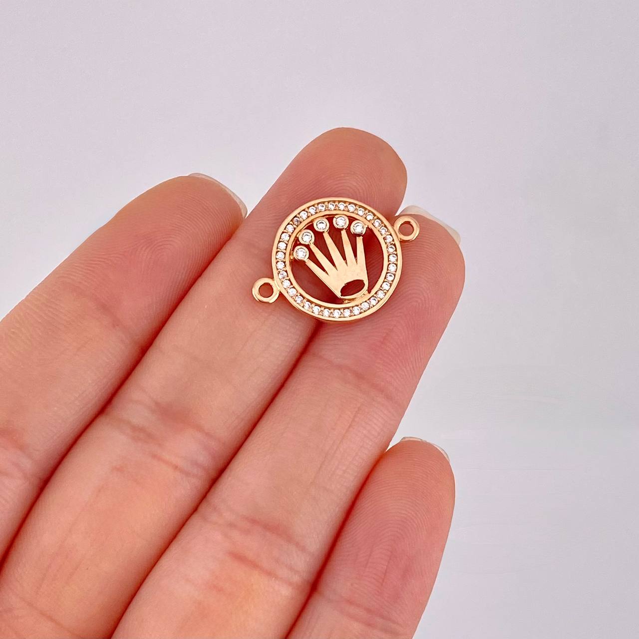 Charm Circle Crown 1.95g / 3/4 in Rose Gold 18K