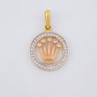 Dije Circulo Corona 2g / 1 in Tres Oros 18K