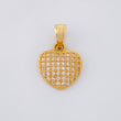 Dije Corazón Tupido 1.4g / 3/4 in Oro Amarillo 18K