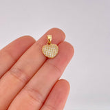 Dije Corazón Tupido 1.4g / 3/4 in Oro Amarillo 18K