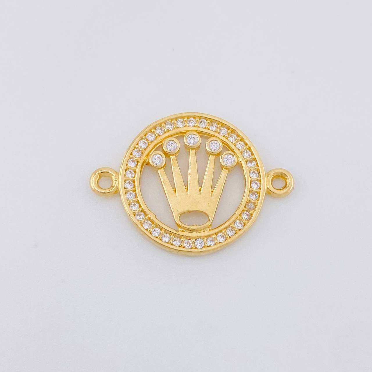 Herraje Circulo Corona 2.05g / 3/4 in Oro Amarillo 18K