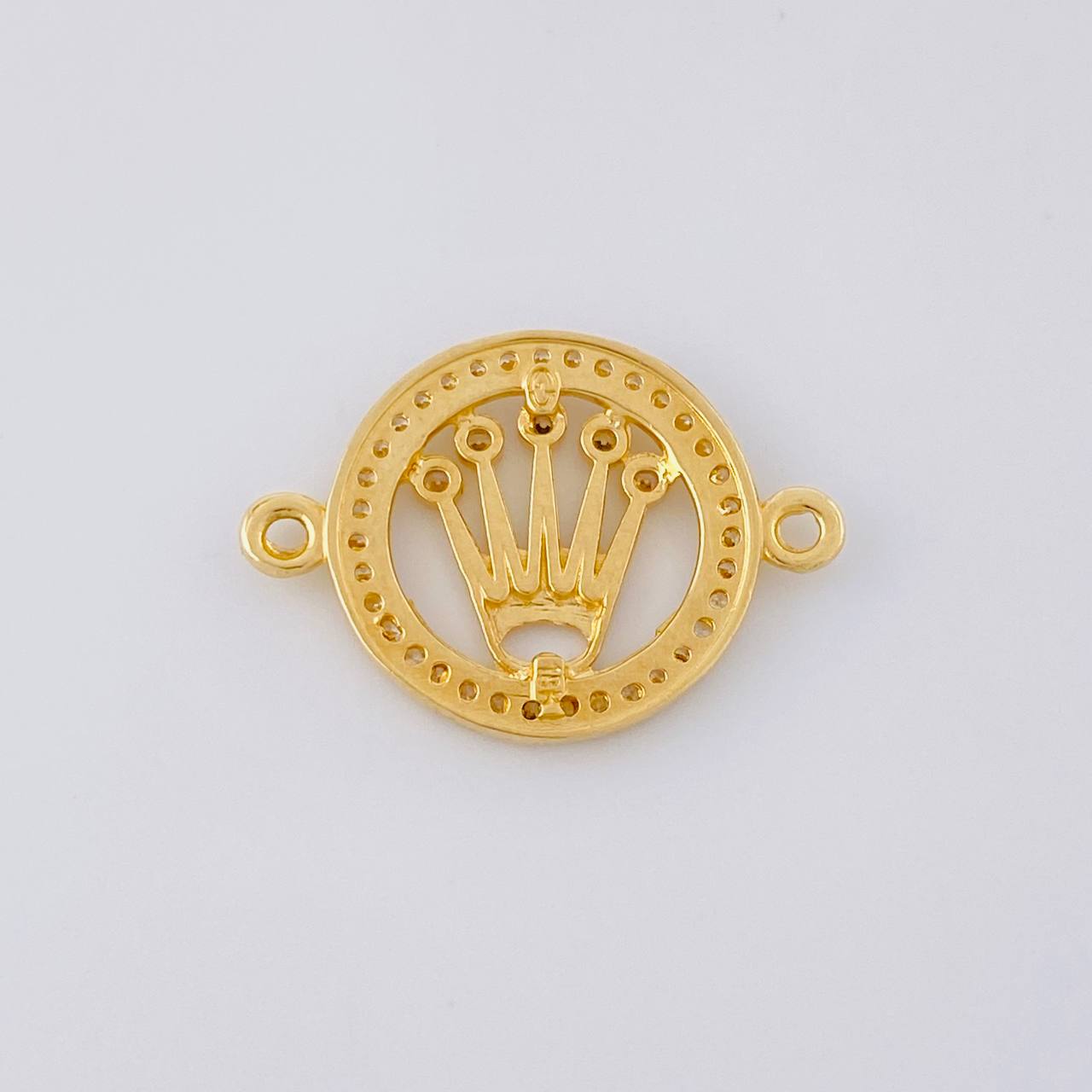 Herraje Circulo Corona 2.05g / 3/4 in Oro Amarillo 18K