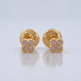 Topos Mini Trebol 0.6gr / 3.8mm Oro Amarillo 18K %