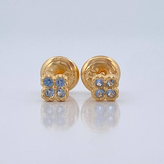 Topos Mini Trebol 0.6gr / 3.8mm Oro Amarillo 18K %