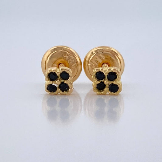Topos Mini Trebol 0.65gr / 3.8mm Oro Amarillo 18K %