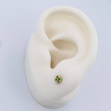 Topos Mini Trebol 0.65gr / 3.8mm Oro Amarillo 18K %