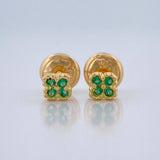 Topos Mini Trebol 0.65gr / 3.8mm Oro Amarillo 18K %