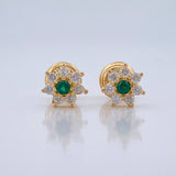 Topos Flor Petalos 0.9gr / 6.33mm Oro Amarillo 18K %