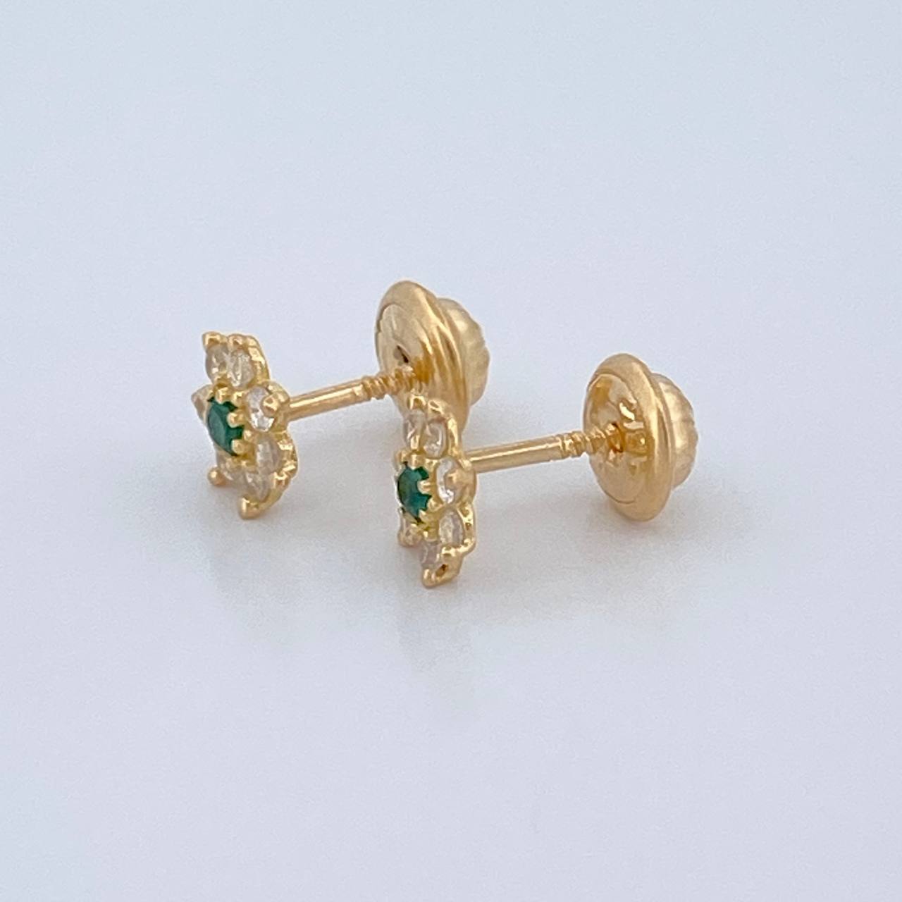 Topos Flor Petalos 0.9gr / 6.33mm Oro Amarillo 18K %