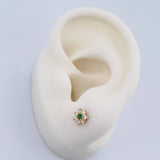 Topos Flor Petalos 0.9gr / 6.33mm Oro Amarillo 18K %