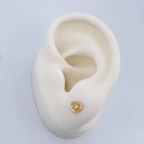 Topos Rosa 0.75gr / 5.38mm Oro Amarillo 18K %