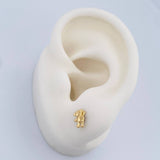 Topos Oso 1.1gr / 7.3mm Oro Amarillo 18K %