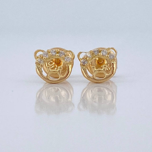 Topos Rostro Oso 0.85gr / 5.85mm Oro Amarillo 18K %