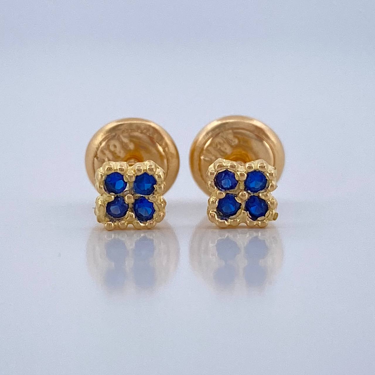 Topos Mini Trebol 0.65gr / 3.8mm Oro Amarillo 18K %