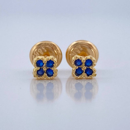 Topos Mini Trebol 0.65gr / 3.8mm Oro Amarillo 18K %