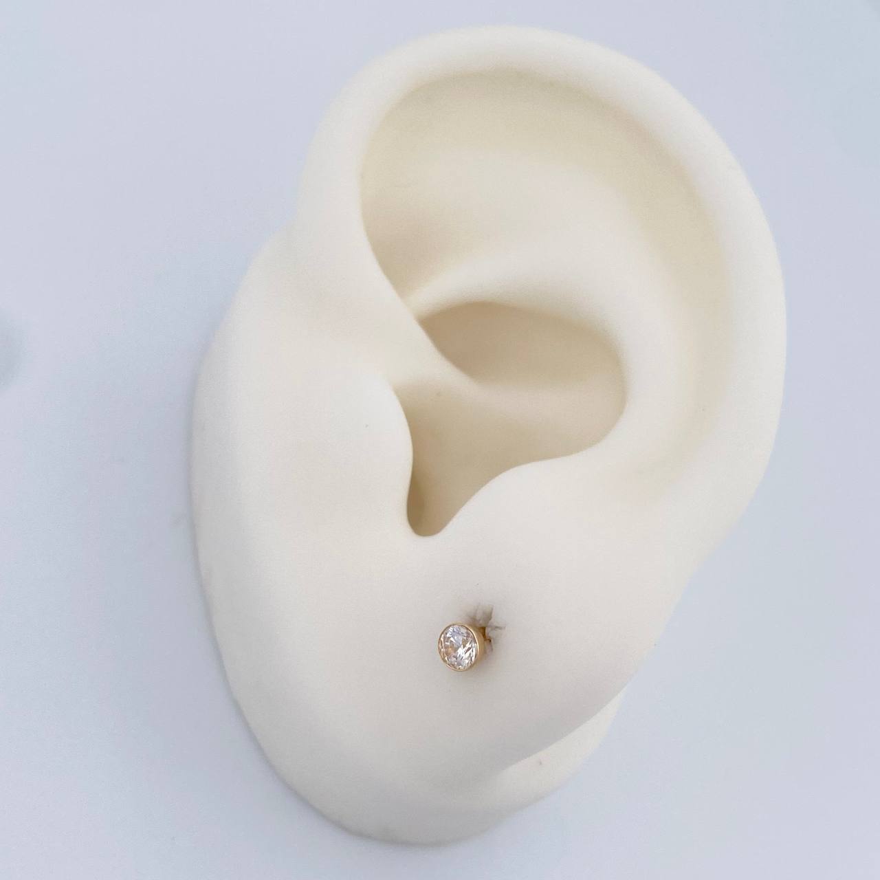 Topos Bisel 0.55gr / 3.2mm Oro Amarillo 18K %