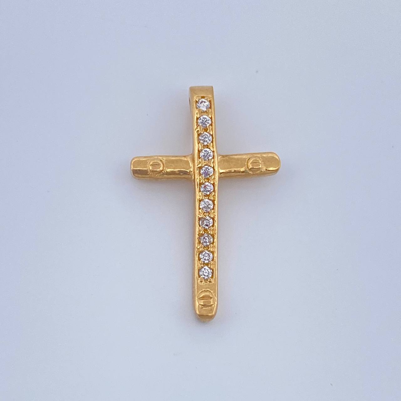 Dije Cruz Clavo 1.35gr / 1 in / Oro Amarillo 18K &