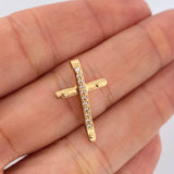 Dije Cruz Clavo 1.35gr / 1 in / Oro Amarillo 18K &