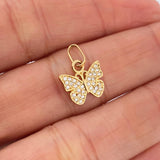 Dije Mariposa 0.9gr / 3/4 in / Oro Amarillo 18K &