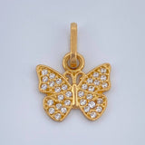 Dije Mariposa 0.9gr / 3/4 in / Oro Amarillo 18K &