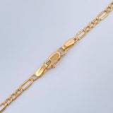 Cadena Figaro 1.7gr / 18 in / 2.7mm Oro Amarillo +1 18K %