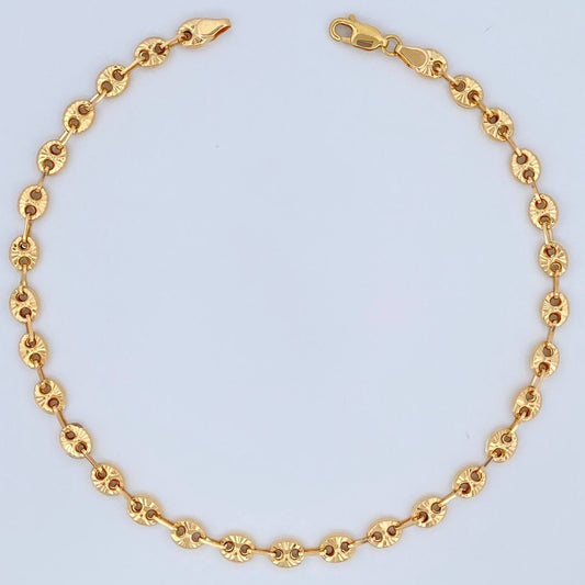 Tobillera GC 5.45gr / 10 1/2 in / 4.9mm Oro Amarillo 18K %