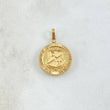 Dije Escudo Independiente Medellin 1.5gr / 2.2cm / Circulo Texturizado Oro Amarillo 18K
