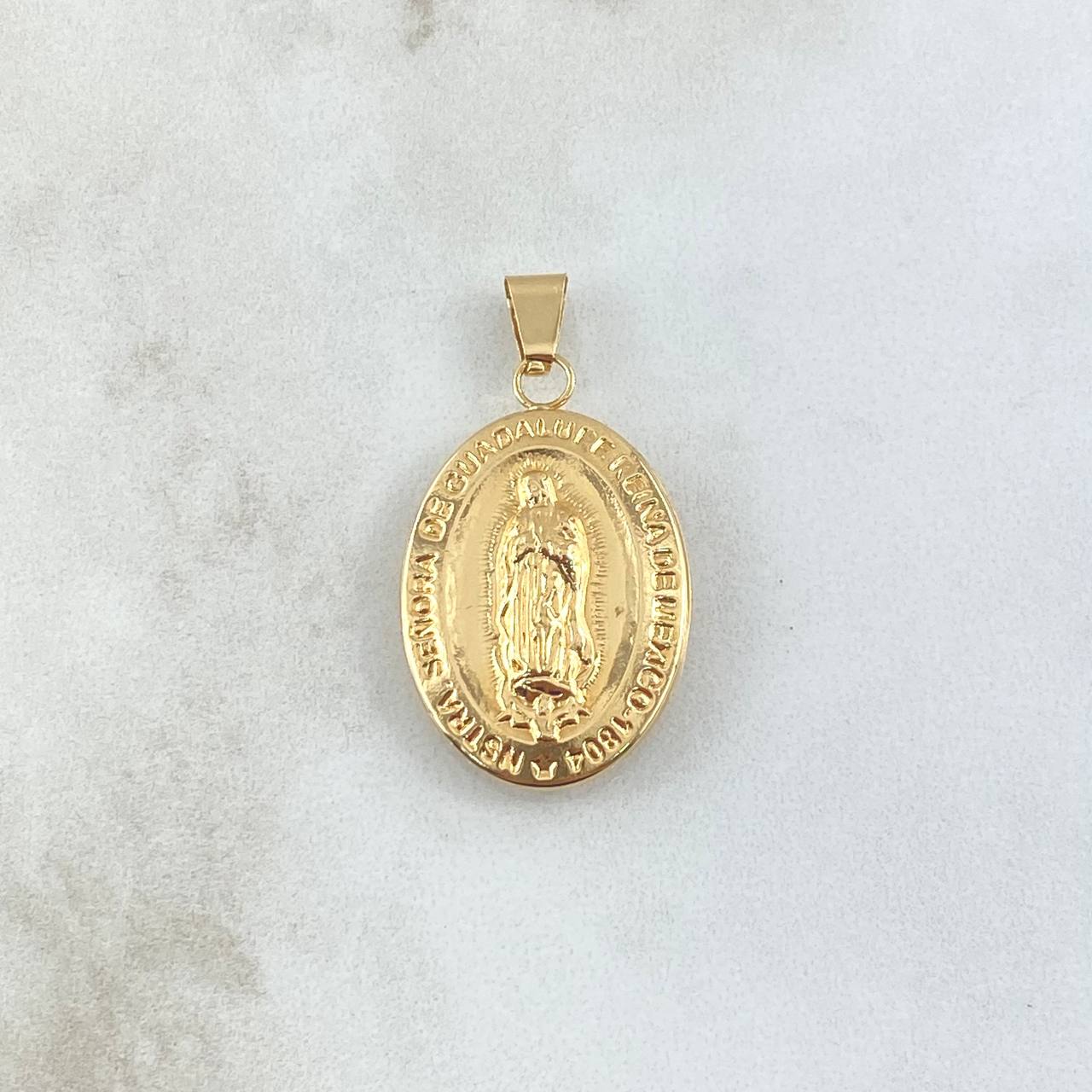 Dije Virgen Guadalupe 3.1gr / 3.5cm / Ovalo Oro Amarillo 18K
