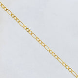 Pulso Figaro 0.7gr / 7 1/2 in / Oro Amarillo +1 18K