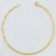 Figaro Bracelet 0.65gr / 6 3/4 in / 18K Gold +1