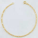 Figaro Bracelet 0.65gr / 6 3/4 in / 18K Gold +1