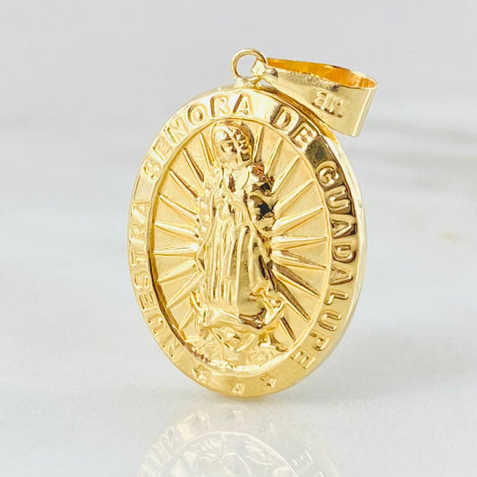 Dije Virgen Guadalupe 2.5gr / 1 1/2 in / Oro Amarillo 18K ©