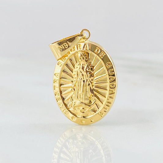 Dije Virgen Guadalupe 2gr / 1 1/4 in / Oro Amarillo 18K ©